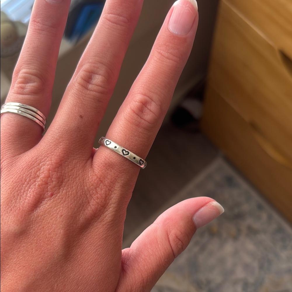James Avery Silver Heart Ring